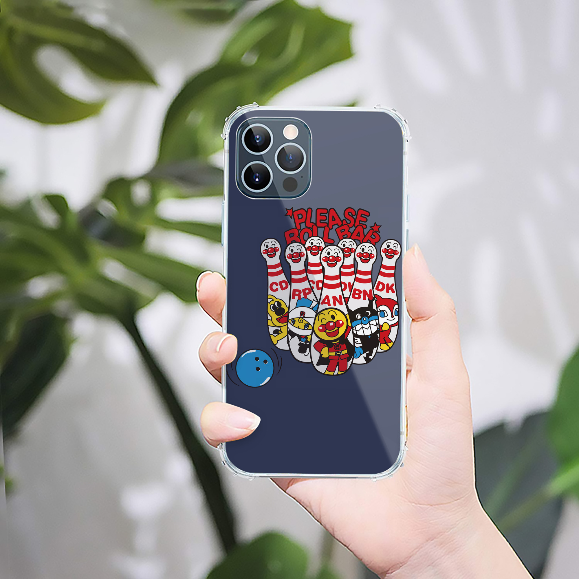（画像用） アンパンマン Anpanman 【iPhone 12シリーズ対応】透明スマホケース（クリアソフトケース）